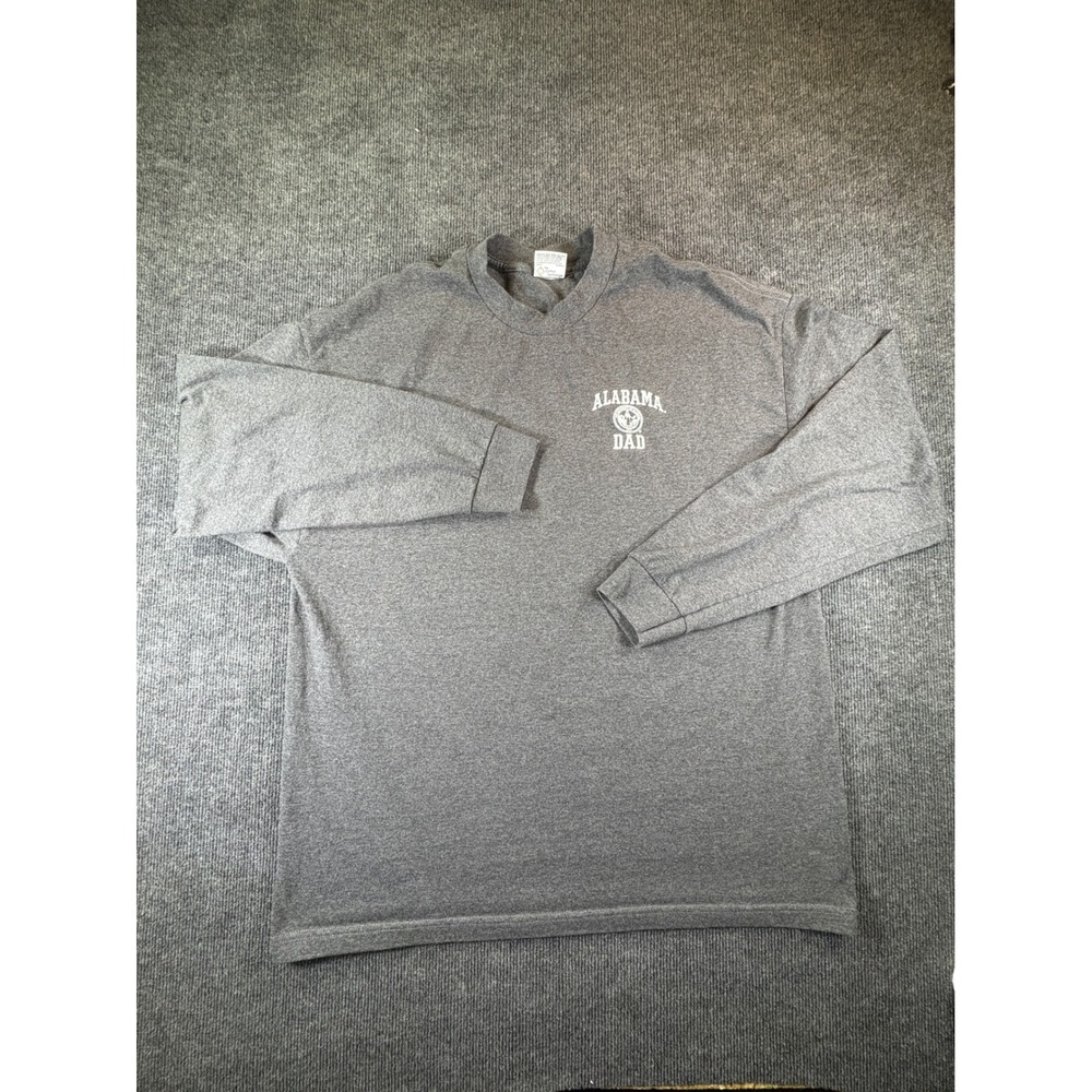 The Cotton Exchange Alabama Dad Long Sleeve T-Shirt Gray XXL University Alabama